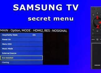 Accesarea meniului de service cu telecomanda inteligentă