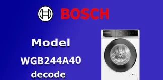 Decodificarea Numerelor de Model pentru Mașinile de Spălat Bosch