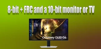 Diferența dintre un monitor sau televizor 8-bit + FRC și unul 10-bit