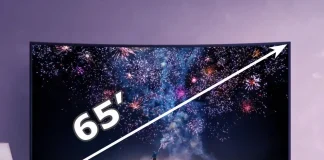 65 inç TV ne kadar geniştir? : 65 inç TV boyutları
