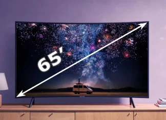 65 inç TV ne kadar geniştir? : 65 inç TV boyutları